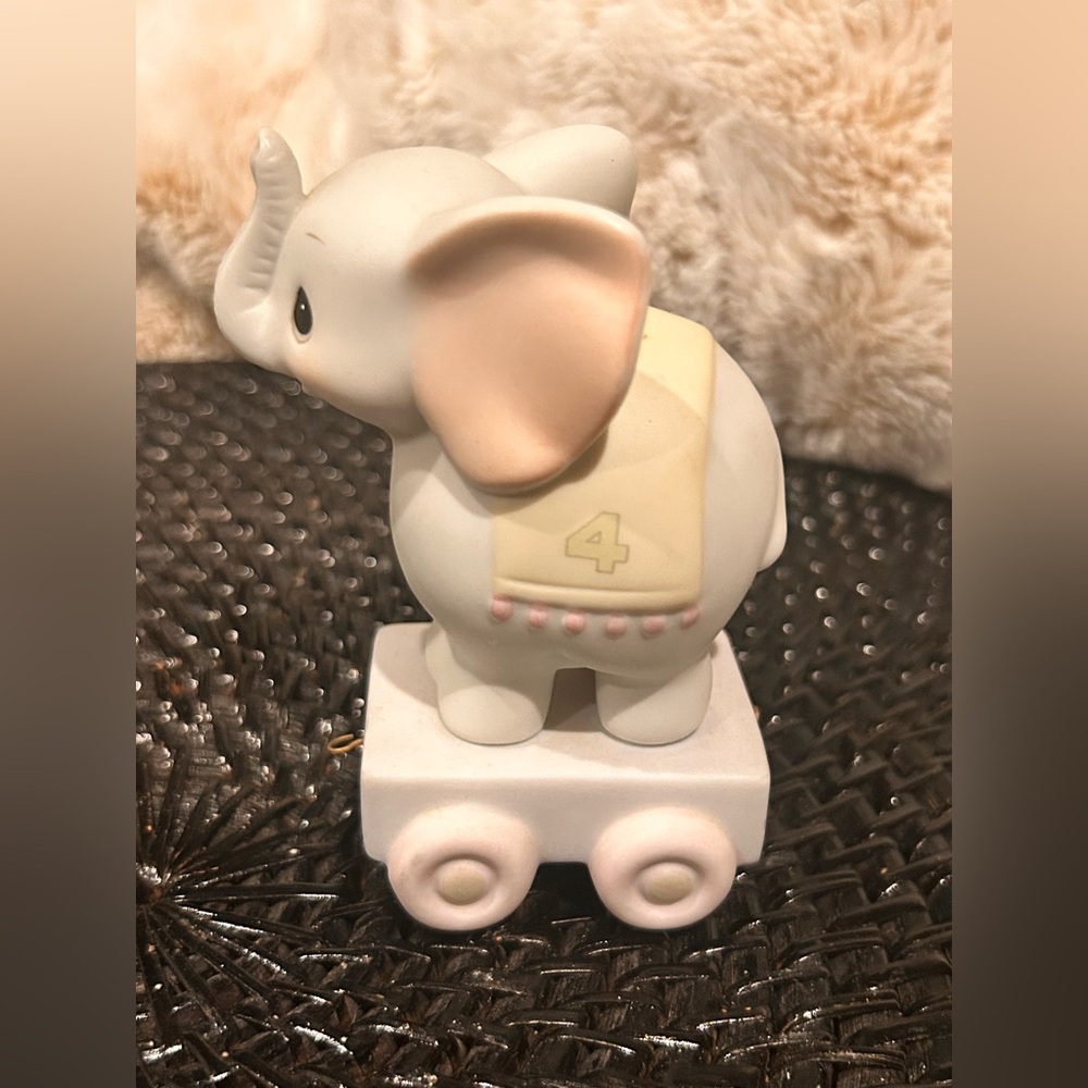 Precious Moments - Birthday #4 Elephant Figurine